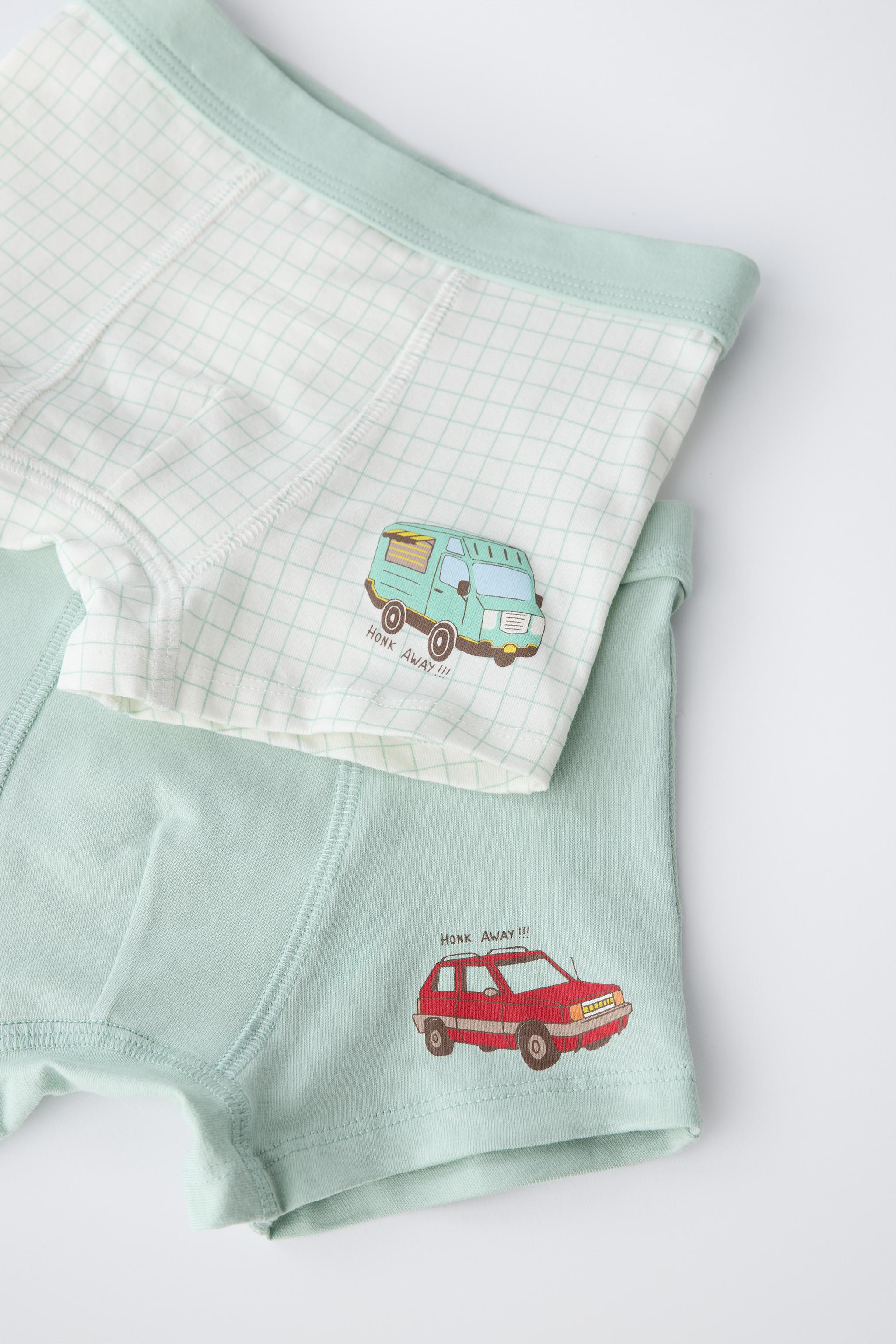 2-6 YEARS/ FIVE-PACK OF CAR BOXERS